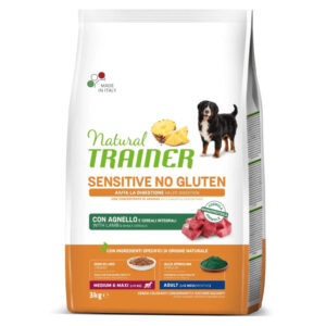 NATURAL TRAINER Speciality Nutrition Sensitive, M-XL, Miel, hrană uscată monoproteică câini, sistem digestiv, 3kg