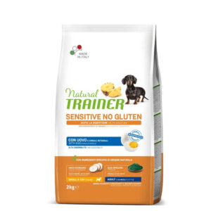 NATURAL TRAINER Speciality Nutrition Sensitive, XS-S, Ou, hrană uscată monoproteică câini, sistem digestiv, 2kg