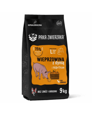 PAKA ZWIERZAKA Seventh Heaven Hrană uscată Carne de porc cu dovleac L 9 kg