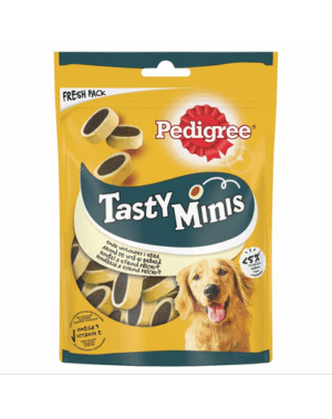 PEDIGREE Tasty Minis 6×140 recompense caini cu vita si branza
