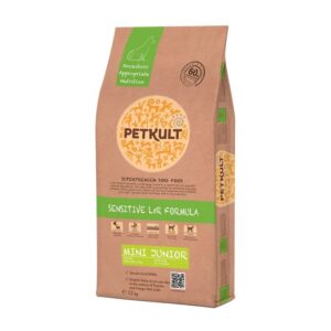 PETKULT Sensitive Care Junior Small Breed, XS-S, Miel, hrană uscată câini junior, alergii, 12kg