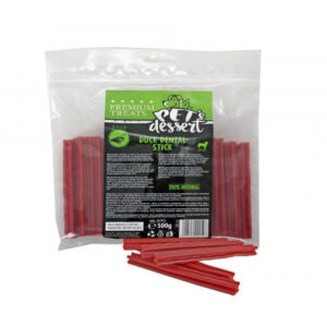 PET’S DESSERT Dental Stick, XS-XL, Rață, punguță recompense fără cereale câini, 500g
