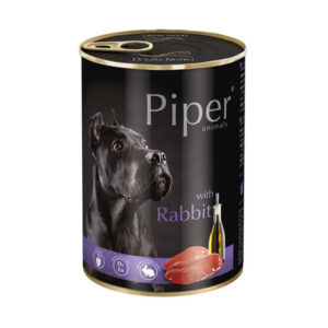 PIPER Animals, XS-XL, Iepure, conservă hrană umedă fără cereale câini, (în aspic), 400g