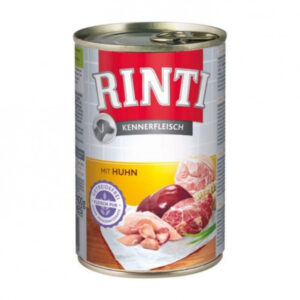 RINTI, XS-XL, Pui, conservă hrană umedă fără cereale câini, (în suc propriu), 400g