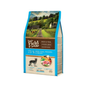 SAM’S FIELD Junior, XS-XL, Vită și Vițel, hrană uscată câini junior, 13kg