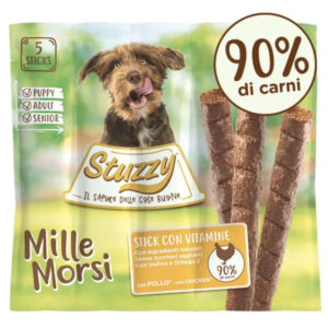 STUZZY Millemorsi, XS-XL, Pui, punguță recompense câini, 55g