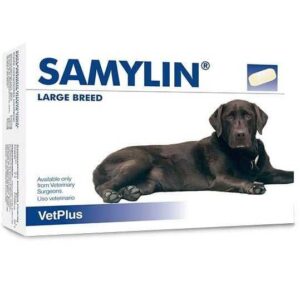 VETPLUS Samylin Large Breed, supliment sistem hepatic câini, comprimate VETPLUS Samylin Large Breed, L-XL, supliment sistem hepatic câini, cutie, 30 comprimate