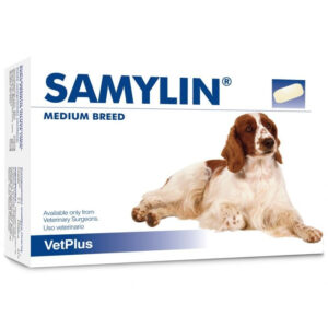 VETPLUS Samylin Medium Breed, supliment sistem hepatic câini, comprimate VETPLUS Samylin Medium Breed, M, supliment sistem hepatic câini, cutie, 30 comprimate