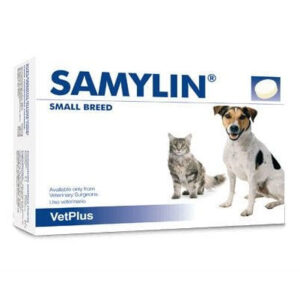 VETPLUS Samylin Small Breed, supliment sistem hepatic câini, comprimate VETPLUS Samylin Small Breed, XS-S, supliment sistem hepatic câini și pisici, cutie, 30 comprimate