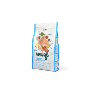WEEGO Puppy & Junior, XS-XL, Pui și Rodie, hrană uscată câini junior, 3kg
