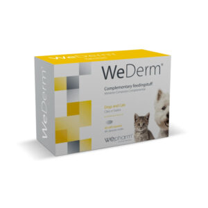 WEPHARM WeDerm, supliment piele & blană câini, capsule WEPHARM WeDerm, XS-XL, supliment piele & blană câini și pisici, flacon, 60 capsule