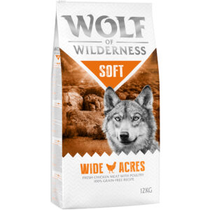 12kg Soft – Wide Acres Wolf of Wilderness Hrană uscată câini – Pui