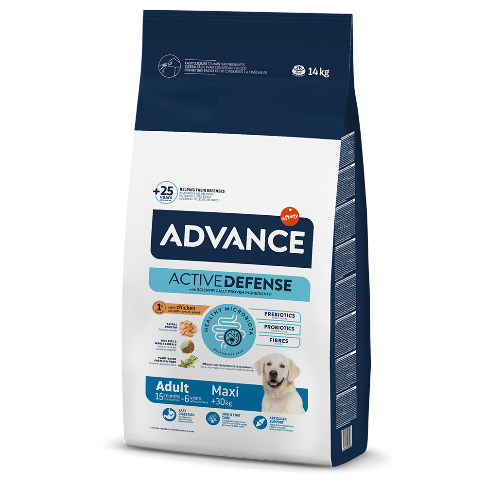 14 kg Pui și orez Maxi Adult Affinity Advance Hrană uscată câini