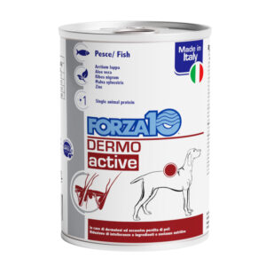 18x390g Pește Active Line Dermo Forza10 Hrană umedă pentru câini