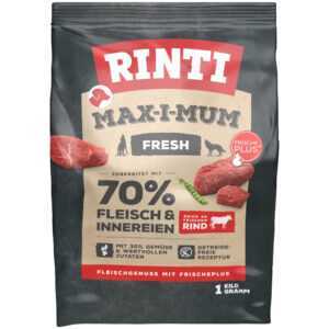 1kg Max-i-mum Rinti Hrană uscată pentru câini – Vită