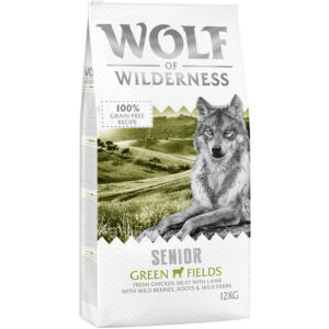 2x12kg Miel Green Fields Senior Wolf of Wilderness Hrană uscată câini