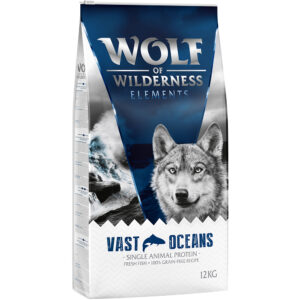 2x12kg Pește Vast Oceans Wolf of Wilderness Hrană uscată fără cereale câini