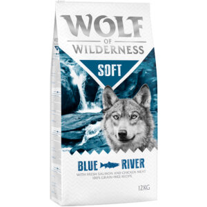 2x12kg Somon Blue River Soft Wolf of Wilderness hrană uscată câini