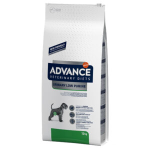 2x12kg Urinary Low Purine Advance Veterinary Diets Hrană uscată câini