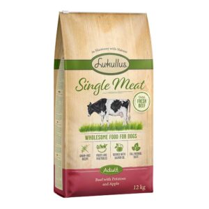 2x12kg Vită Single Meat Lukullus Hrană uscată fără cereale câini