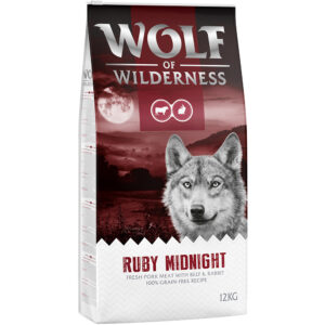 2x12kg Vită & iepure Ruby Midnight Wolf of Wilderness Hrană câini
