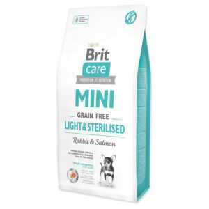 2x7kg Mini Grain Free Light & Sterilised Brit Care Hrană uscată câini