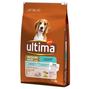 2x7kg Pui Medium/Maxi Light Adult Ultima Hrană uscată câini