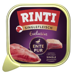 30x150g Rață Singlefleisch Exclusive RINTI Hrană umedă pentru câini