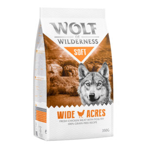 350g Pui Soft & Strong Wide Acres Wolf of Wilderness Hrană uscată câini