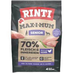4kg Rinti Max-i-mum Senior Hrană uscată câini – Pui