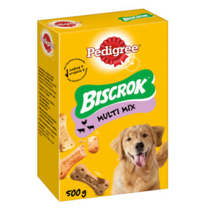 500g Pedigree Biscrok în 3 arome delicioase