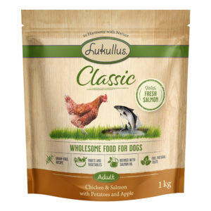 5x1kg Pui & somon Classic Lukullus Hrană uscată fără cereale câini