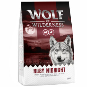 5x1kg Vită & iepure Ruby Midnight Wolf of Wilderness Hrană câini