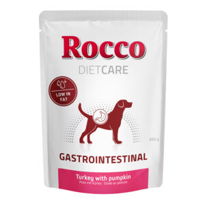 6x300g Curcan cu dovleac Gastro Intestinal Rocco Diet Care Hrană umedă câini