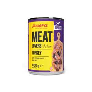 6x400g Curcan Meat Lovers Junior Menü Josera Hrană umedă câini