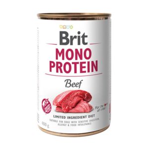 6x400g Vită Mono Protein Brit Hrană umedă pentru câini