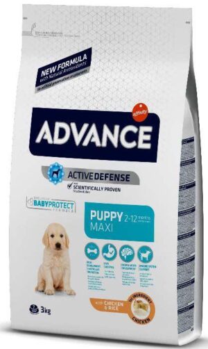 ADVANCE PUPPY Maxi, Pui şi orez