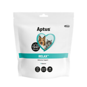 APTUS Relax, supliment sistem nervos & calmante câini, granule masticabile APTUS Relax, XS-XL, supliment sistem nervos & calmante câini și pisici, punguță, 30 granule masticabile