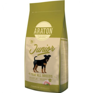 ARATON Junior, XS-XL, Pasăre, hrană uscată câini junior, 15kg