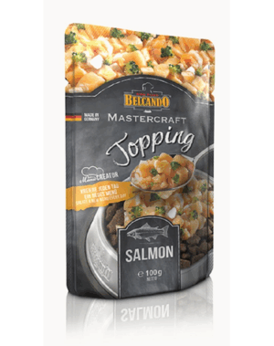 BELCANDO Mastercraft Topping somon si broccoli 6×100 g hrana caini