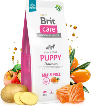 BRIT CARE Grain-free PUPPY, cu Somon şi Cartofi