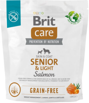 BRIT CARE Grain-free SENIOR & Light, cu Somon şi Cartofi