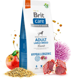 BRIT CARE Hypoallergenic Adult Large Breed, cu Miel şi Orez