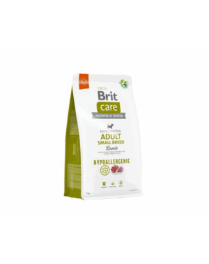BRIT CARE Hypoallergenic Adult Small Breed Lamb 7kg Hrana uscata caini adulti talie mica, cu miel