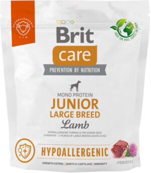 BRIT CARE Hypoallergenic JUNIOR Large Breed, cu Miel şi Orez