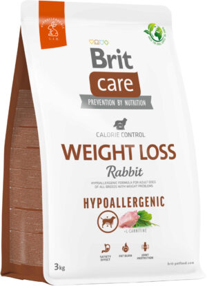 BRIT CARE Hypoallergenic Weight Loss, cu Iepure şi Orez