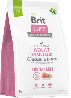 BRIT CARE Sustainable Adult Small Breed, cu Pui şi Insecte
