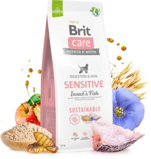 BRIT CARE Sustainable Sensitive, cu Peşte şi Insecte