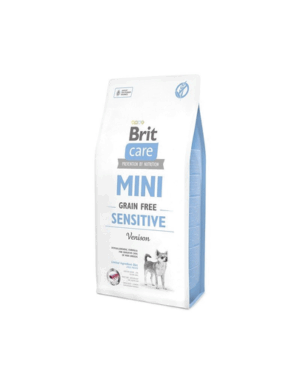 BRIT Care Dog Mini Grain Free Sensitive hrana uscata caini adulti de talie mica, cu vanat 7 kg