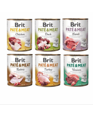 BRIT Pate&Meat Mix arome 6×800 g hrana umeda caine, pate